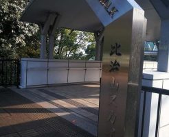 比治山公園エスカレーター付近
