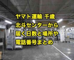 ヤマト運輸 千歳北斗センターから届く日数と場所や電話番号まとめ